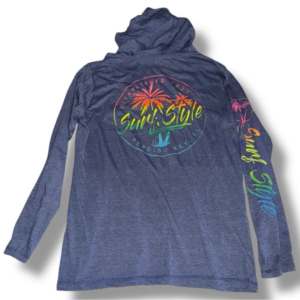 Surf Style Perdido Key Hoodie XL - Lightweight Graphic Beach Tee 🌴 - Picture 14 of 16